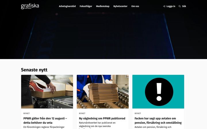 Screenshot of grafiska.se