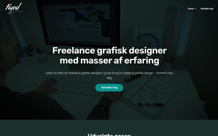 Screenshot of grafiskestartpakker.dk