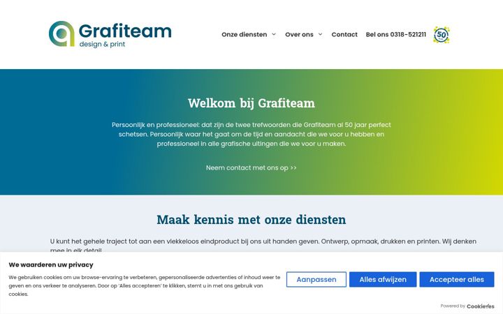Screenshot of grafiteam.nl