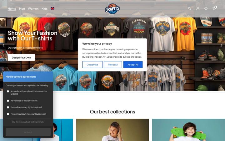 Screenshot of grafits.com