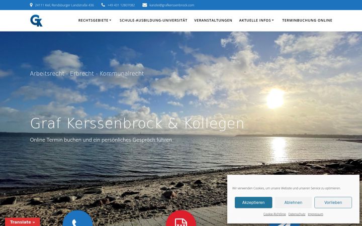 Screenshot of grafkerssenbrock.com