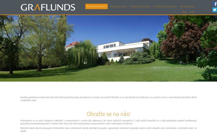 Screenshot of graflunds.cz