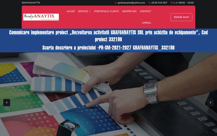 Screenshot of grafoanaytis.ro