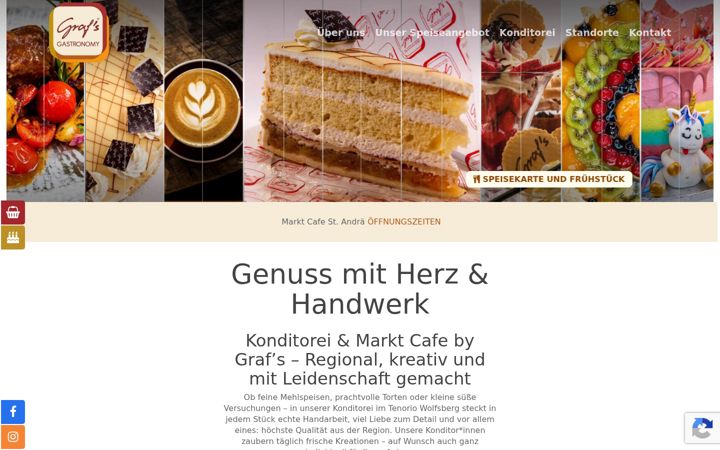 Screenshot of grafs-gastro.at