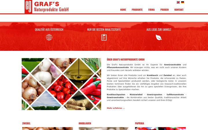 Screenshot of grafsnaturprodukte.at