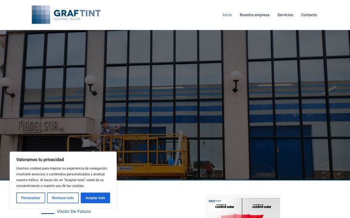Screenshot of graftintcontrolsolar.com