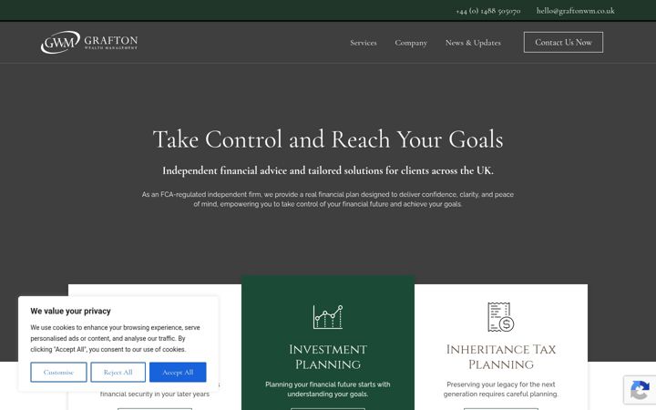 Screenshot of graftonwm.co.uk