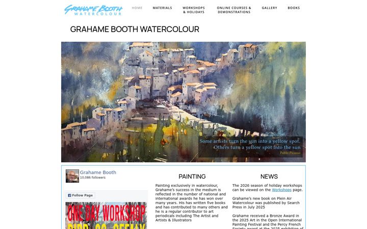 Screenshot of grahamebooth.com
