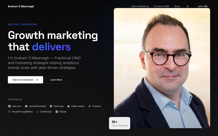 Screenshot of grahamomaonaigh.com