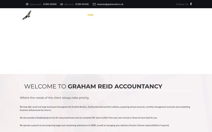 Screenshot of grahamreid.co.uk