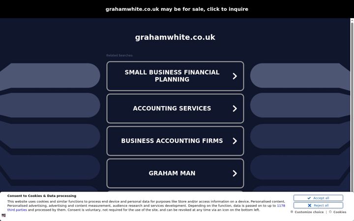 Screenshot of grahamwhite.co.uk