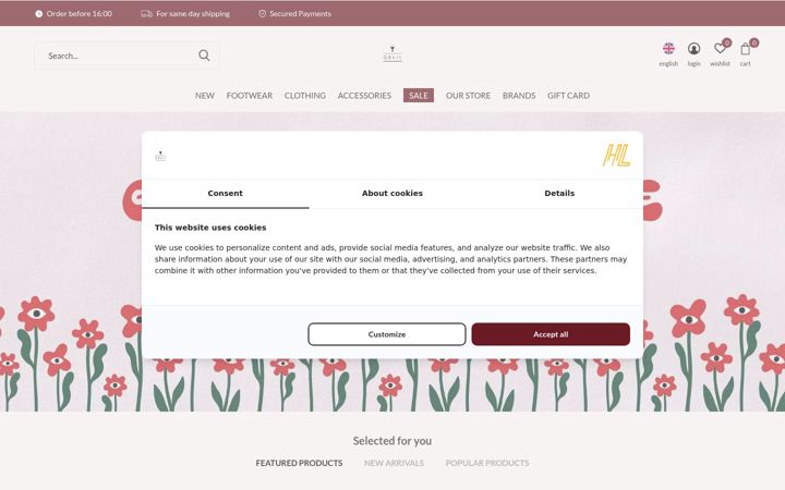 Screenshot of grail-store.com