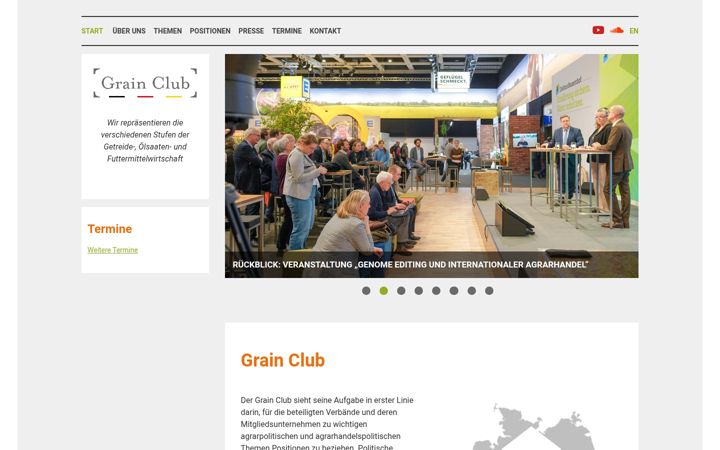 Screenshot of grain-club.de