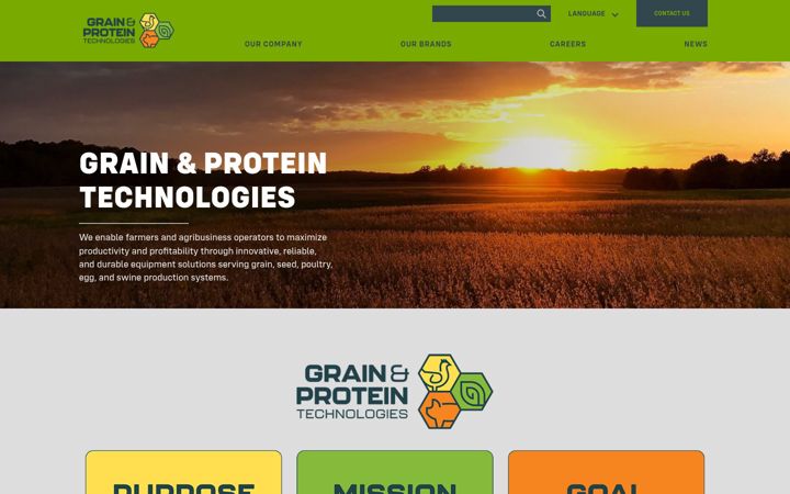 Screenshot of grainandprotein.com