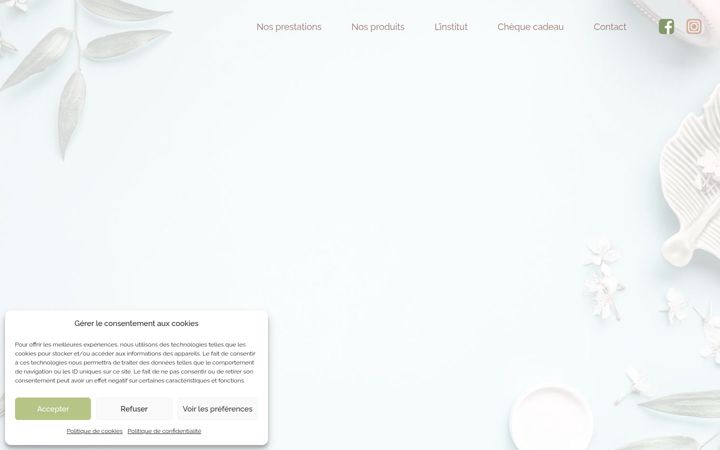 Screenshot of graindebeaute-40.fr