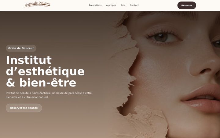 Screenshot of graindedouceur.fr