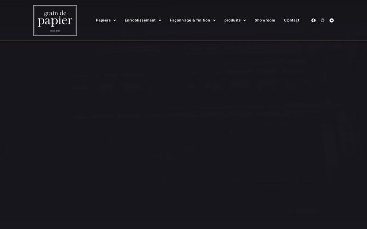 Screenshot of graindepapier.fr