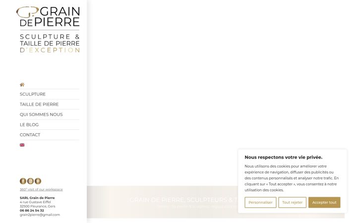 Screenshot of graindepierre.fr