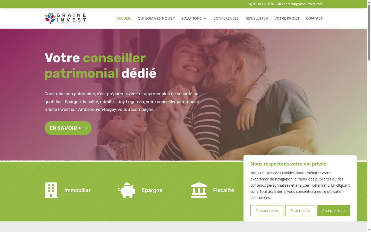 Screenshot tal-banner tal-kunsens muri qabel kwalunkwe interazzjoni