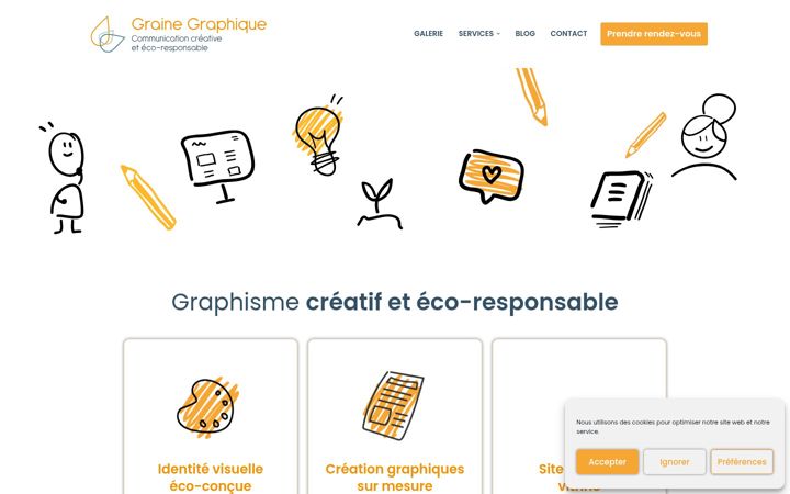 Screenshot of grainegraphique.fr