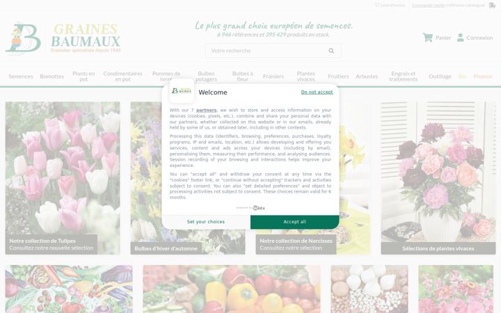 Screenshot of graines-baumaux.fr