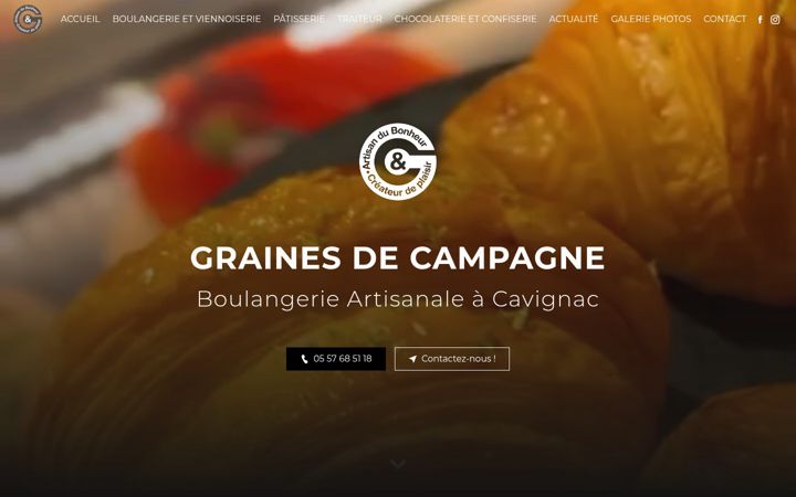 Screenshot of grainesdecampagne-cavignac.fr
