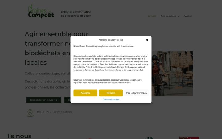 Screenshot of grainesdecompost.fr