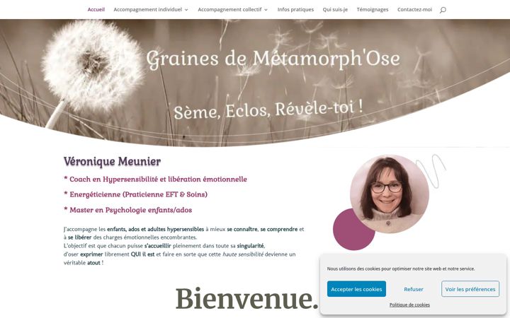 Screenshot of grainesdemetamorphose.be