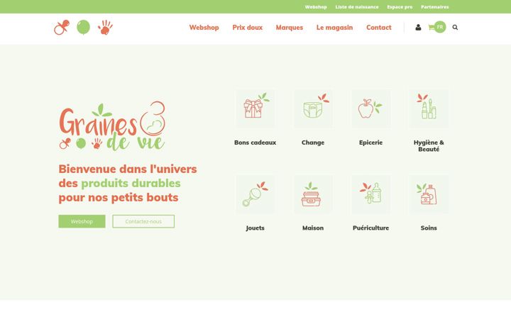Screenshot of grainesdevie.bio