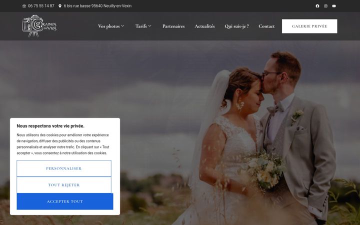 Screenshot of grainesdevies.com