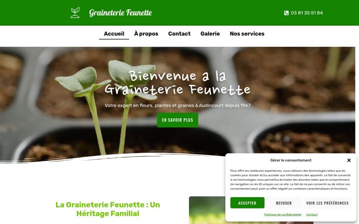 Screenshot of graineteriefeunette.fr