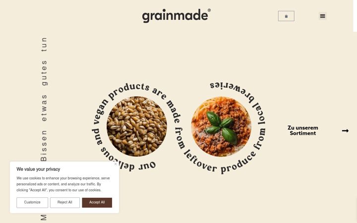 Screenshot of grainmade.ch