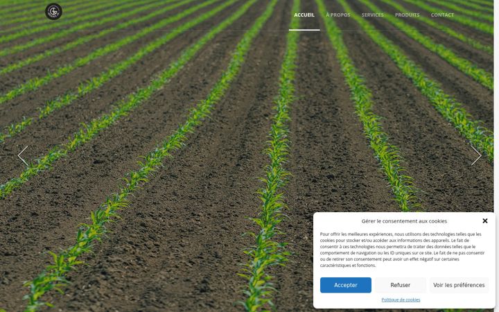 Screenshot of grainsjr.ca