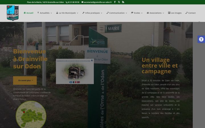 Screenshot of grainville-odon.net