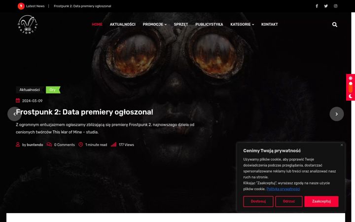 Screenshot of grajonc.pl