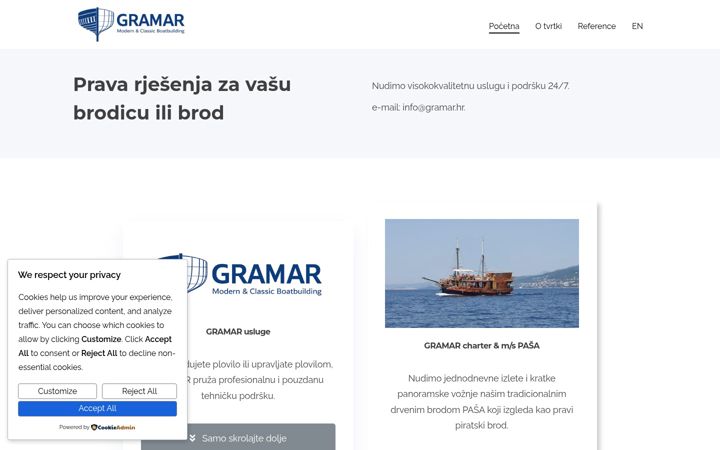 Screenshot of gramar.hr