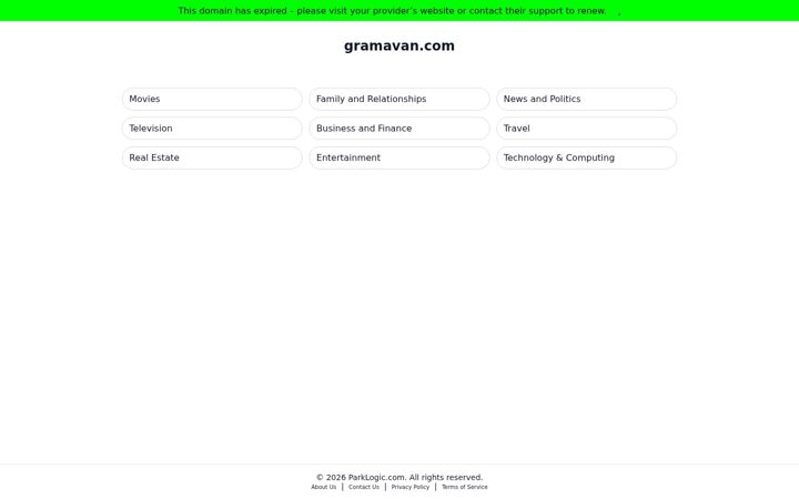Screenshot of gramavan.com