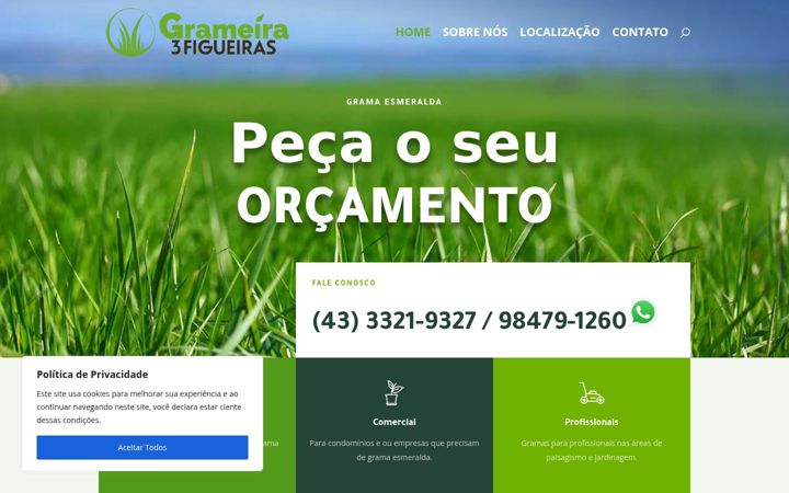 Screenshot of grameiratresfigueiras.com.br