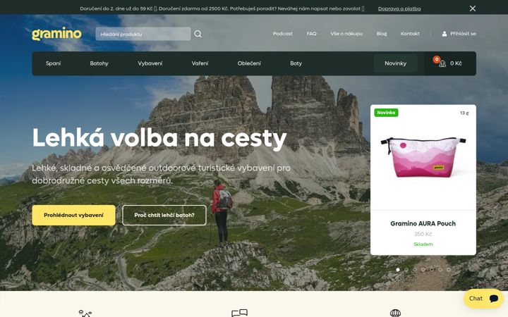 Screenshot of gramino.cz