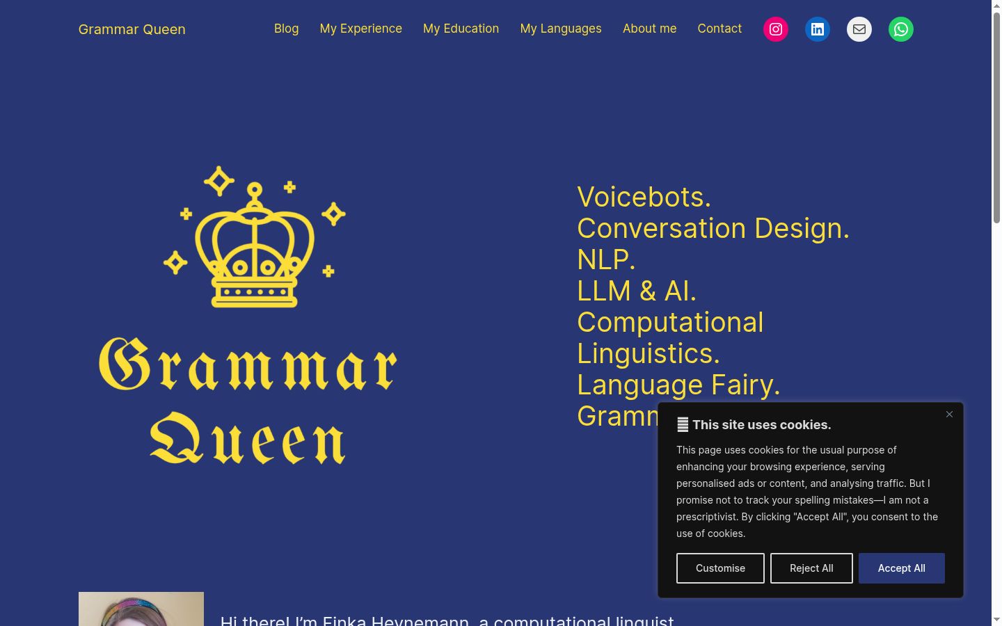 Screenshot tal-banner tal-kunsens muri qabel kwalunkwe interazzjoni