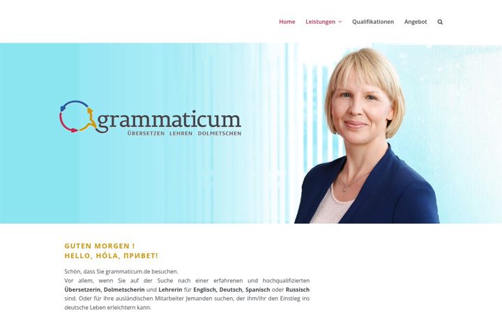 Screenshot of grammaticum.de