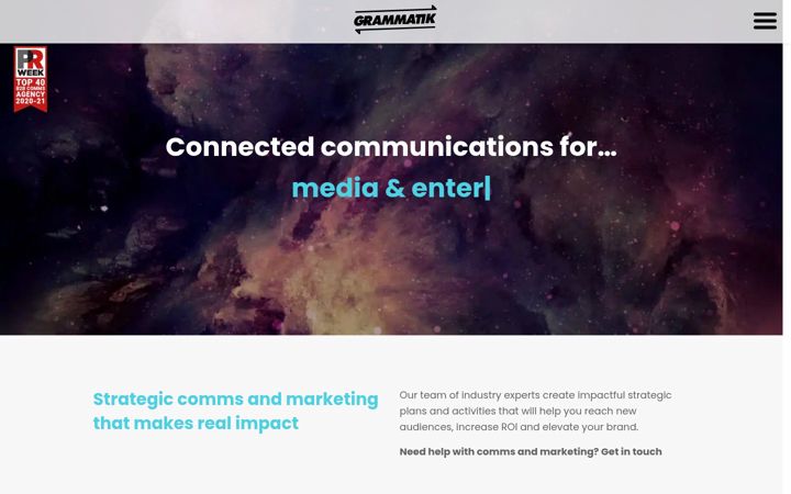 Screenshot of grammatikagency.com