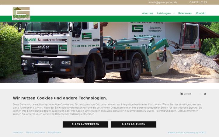 Screenshot of grampp-bau.de