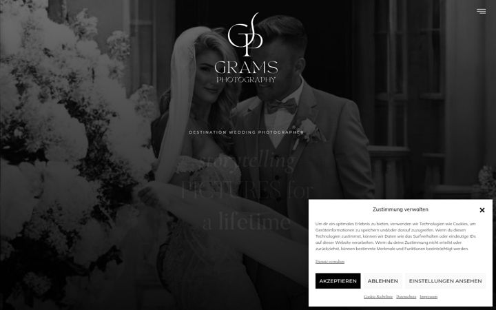 Screenshot of gramsphotography.de