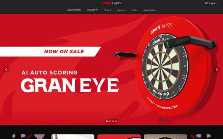 Skärmbild av gran-darts.com