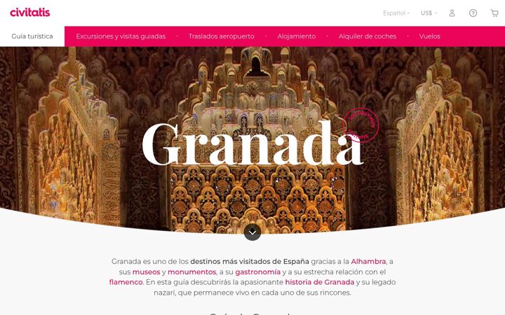 Screenshot of granada.info