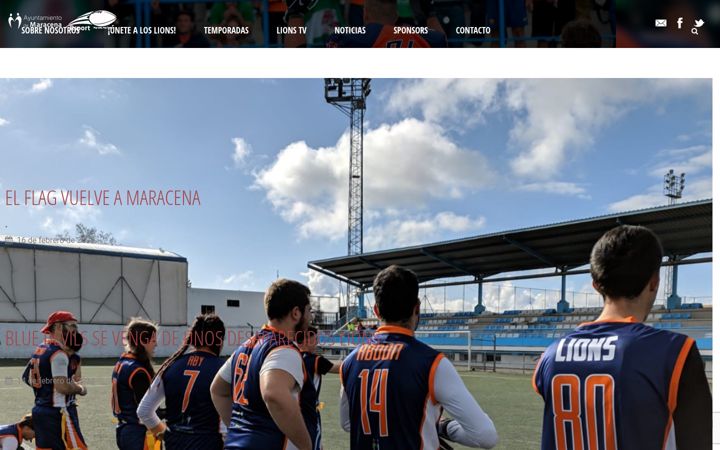 Screenshot of granadalions.es