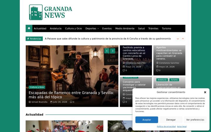 Screenshot of granadanews.es