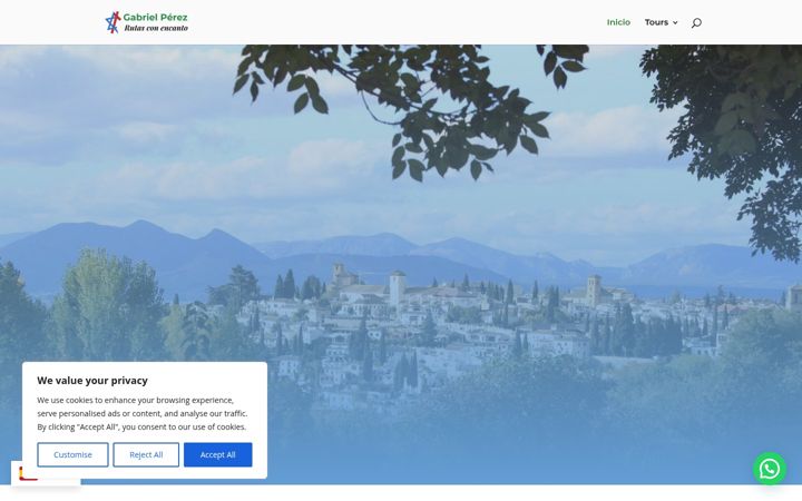Screenshot of granadashalomtours.com