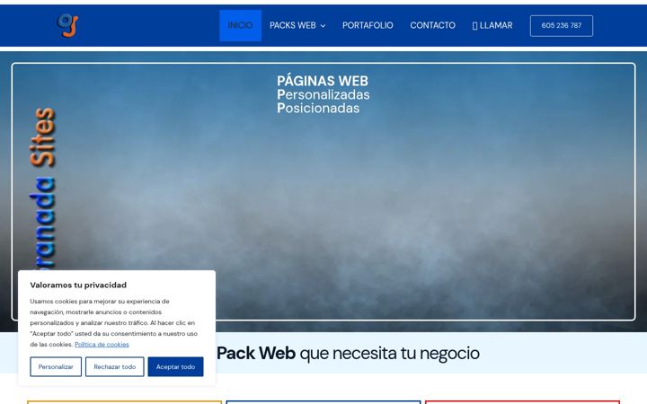 Screenshot of granadasites.com